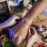 Load image into Gallery viewer, "Sacred Hand" Silver Rakhi for Brother