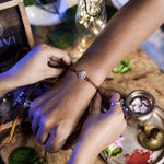 Load image into Gallery viewer, "Ganesha's Blessing" Silver Rakhi for Boys