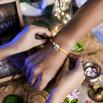 Load image into Gallery viewer, “Sacred blessings” Lord Ganesha Silver Rakhi