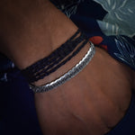 Load image into Gallery viewer, Mens Solid square silver chain Bracelet