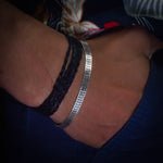 Load image into Gallery viewer, Mens Curb silver chain bracelet