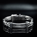 Load image into Gallery viewer, Multilayered Beaded silver bracelet