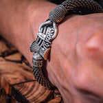 Load image into Gallery viewer, Mahakal Silver chain bracelet