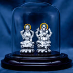 Load image into Gallery viewer, Lakshmi Ganesha Murti in Pure 999 Silver