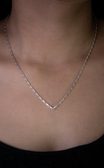 Load image into Gallery viewer, Sterling Silver Zipper Link Chain