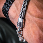 Load image into Gallery viewer, Dense rope silver chain bracelet