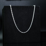 Load image into Gallery viewer, Sterling Silver Zipper Link Chain