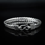 Load image into Gallery viewer, Mens Solid square silver chain Bracelet