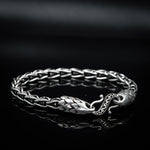 Load image into Gallery viewer, Bangle beaded silver bracelet