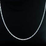 Load image into Gallery viewer, Sterling Silver Zipper Link Chain