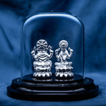 Load image into Gallery viewer, Lakshmi Ganesha Murti in Pure 999 Silver