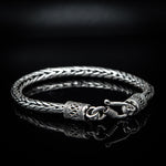 Load image into Gallery viewer, Beaded Silver Bracelet