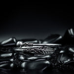 Load image into Gallery viewer, Sterling silver leaf branch bangle