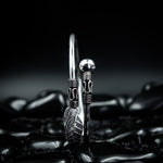 Load image into Gallery viewer, Sterling silver leaf branch bangle