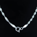 Load image into Gallery viewer, Sterling Silver Twirl Chain