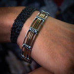 Load image into Gallery viewer, Classic hematite silver chain bracelet