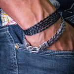 Load image into Gallery viewer, Vintage chain link silver bracelet