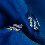 Load image into Gallery viewer, WaveLush – Silver Toe Rings