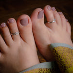 Load image into Gallery viewer, WaveLush – Silver Toe Rings