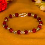 Load image into Gallery viewer, Tritatva – 925 Silver Rudraksha Bracelet