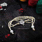 Load image into Gallery viewer, "DIVINE GAZE" Pure Silver Rakhi