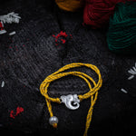 Load image into Gallery viewer, “Sacred blessings” Lord Ganesha Silver Rakhi