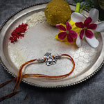 Load image into Gallery viewer, "Blessings of Ganesh" Silver Rakhi