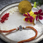 Load image into Gallery viewer, "Sacred Hand" Silver Rakhi for Brother