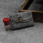 Load image into Gallery viewer, "Divine Peacock" Silver Rakhi Bracelet