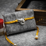 Load image into Gallery viewer, “Sacred blessings” Lord Ganesha Silver Rakhi