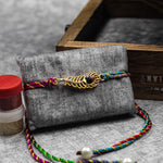 Load image into Gallery viewer, "Peacock Splendor" Silver Rakhi Bracelet