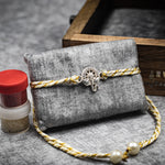 Load image into Gallery viewer, "DIVINE GAZE" Pure Silver Rakhi