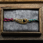 Load image into Gallery viewer, "Peacock Splendor" Silver Rakhi Bracelet