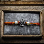 Load image into Gallery viewer, "Sacred Hand" Silver Rakhi for Brother