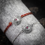 Load image into Gallery viewer, "ROYAL PEACOCK" Silver Rakhi for Brothers