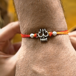 Load and play video in Gallery viewer, "Shiva's blessing" 925 Silver Rakhi
