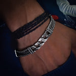 Load image into Gallery viewer, Lustrous Layers Silver Bracelet