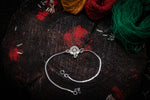 Load image into Gallery viewer, "DIVINE GAZE" Pure Silver Rakhi