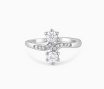 Load image into Gallery viewer, GlintCurve – Twin Stone Ring
