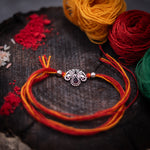Load image into Gallery viewer, GanpatiGrace – 925 Silver Ganesha Rakhi
