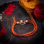 Load image into Gallery viewer, Krishna’s Blessing – Mor Pankh 925 Silver Rakhi
