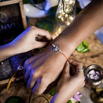 Load image into Gallery viewer, &quot;Blessings of Ganesh&quot; Silver Rakhi

