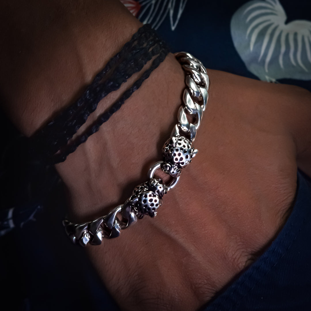 Silver Lion Bracelet
