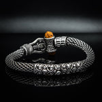 Load image into Gallery viewer, Lord Shiva Silver chain bracelet
