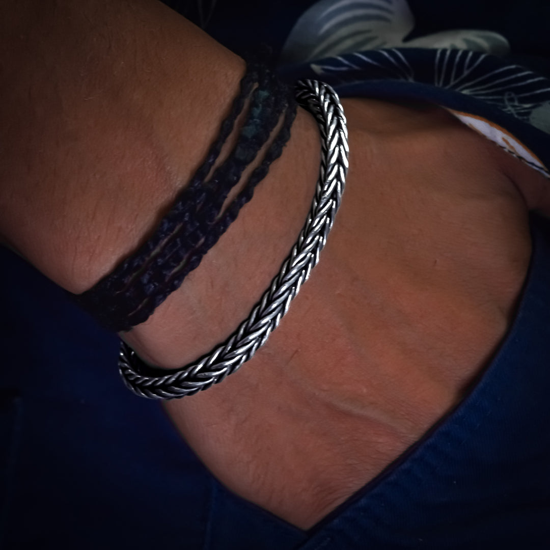 Mens cuban rope bracelet