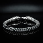 Load image into Gallery viewer, Fierce Snake Silver chain Bracelet
