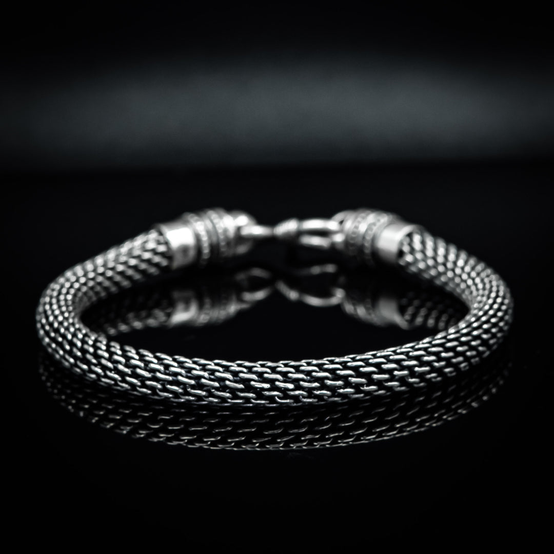 Fierce Snake Silver chain Bracelet