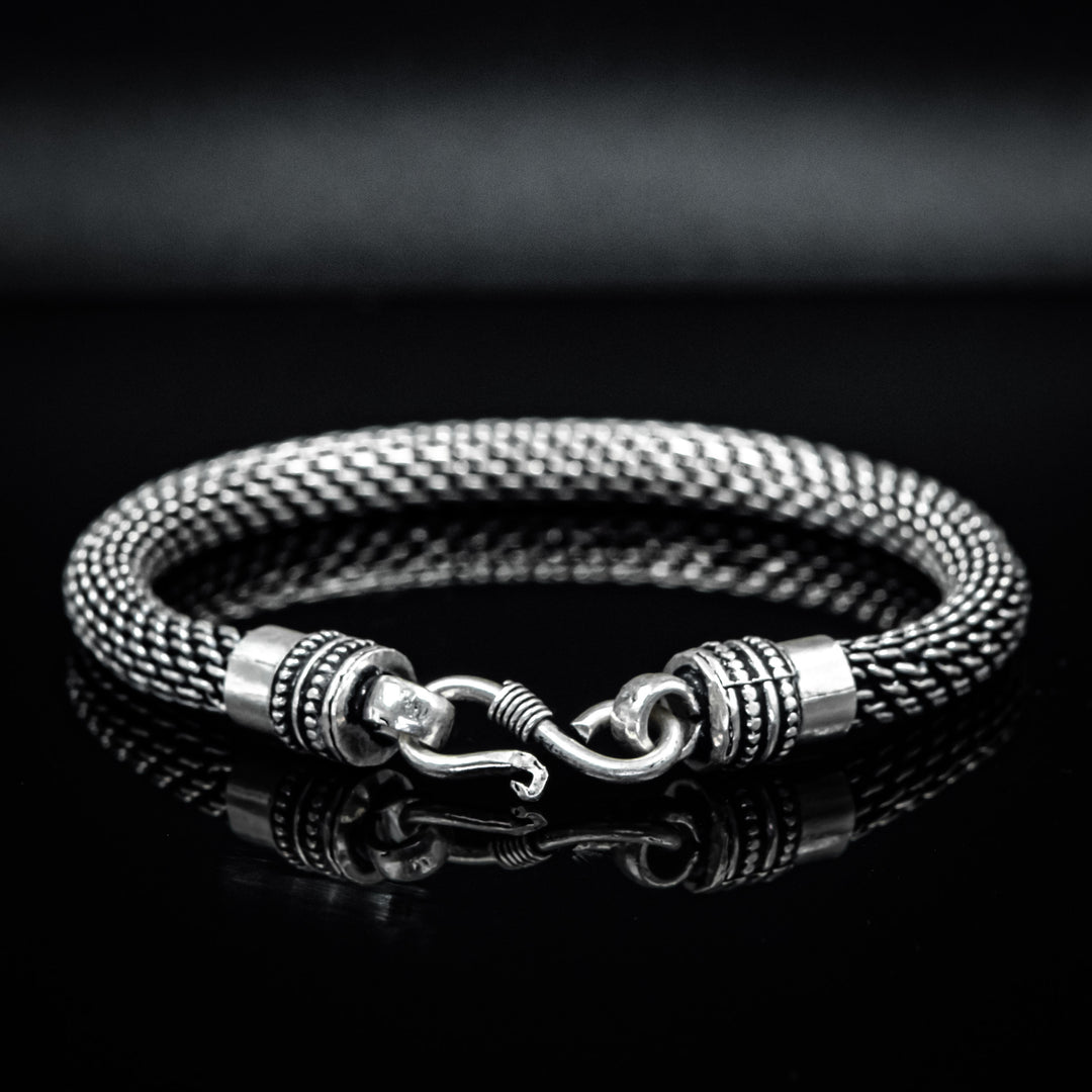 Fierce Snake Silver chain Bracelet