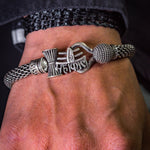 Load image into Gallery viewer, Mahakal Silver chain bracelet

