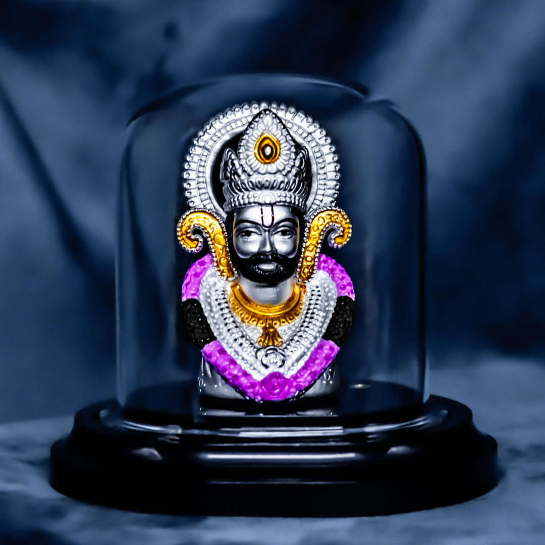 Khatu Shyam Ji Murti in Pure 999 Silver